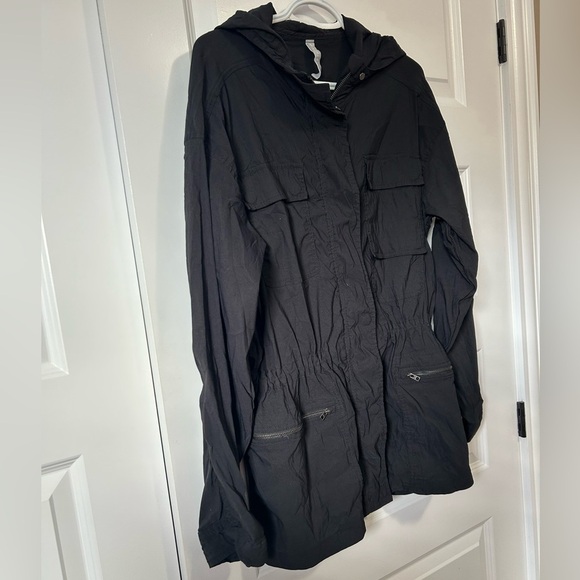 Athleta Black Outpost Utility Jacket Sz Large - Picture 4 of 6